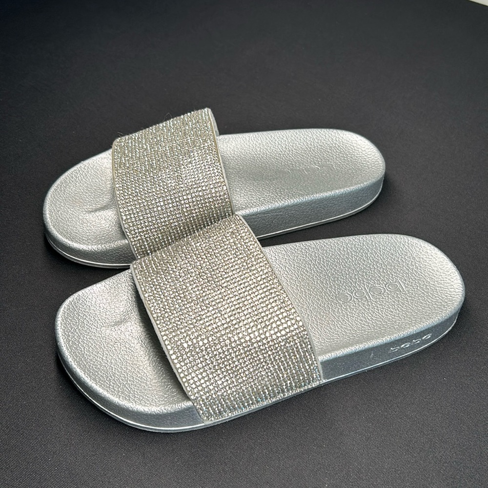 Slides with rhinestones sandals